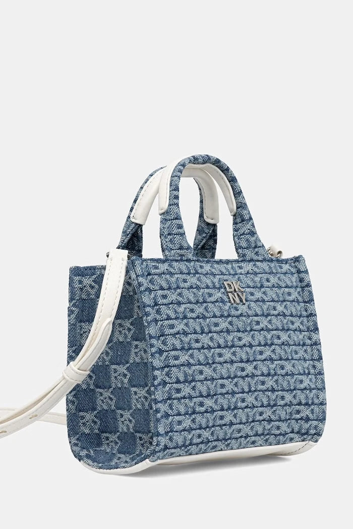 DKNY kadın denim crossbody çanta