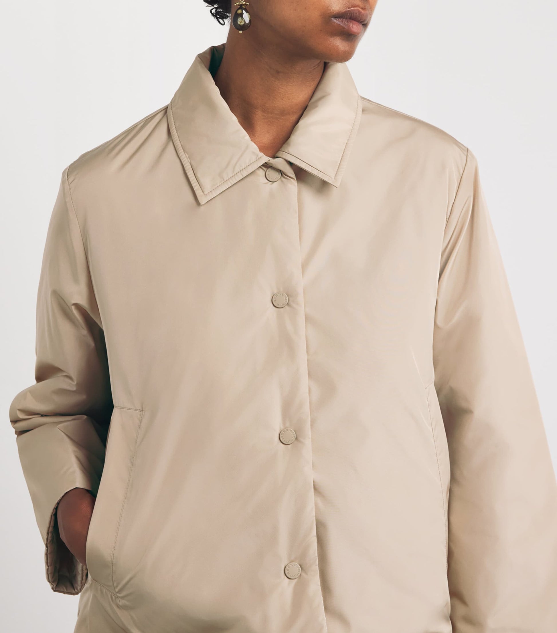 Weekend Max Mara Beige Reversible Padded Jacket