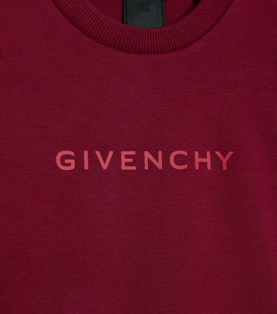 Givenchy Kids Red Logo Sweatshirt Dress (4-12+ Years)