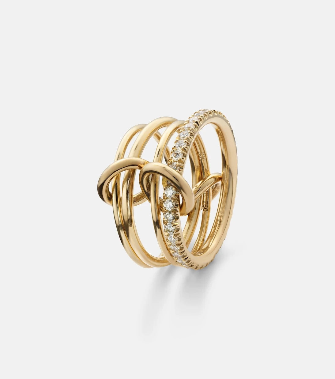 Spinelli Kilcollin - Pisces Pavé 18kt gold ring with diamonds