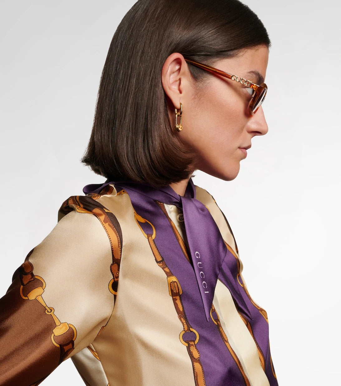 Gucci - Signoria rectangular sunglasses