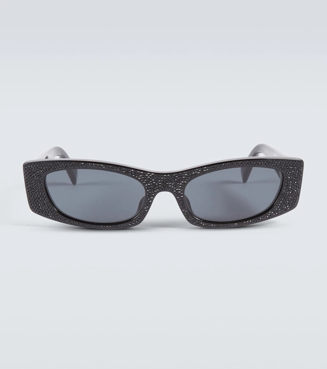 Celine Eyewear - Crystal-embellished rectangular sunglasses