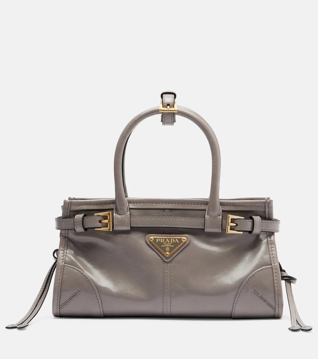Prada - حقيبة برادا بوني ميني جلدية بمقبض علوي