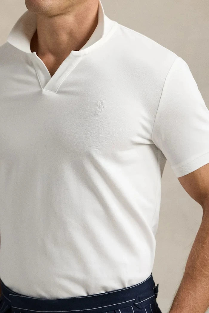 Памучна тениска с яка Polo Ralph Lauren
