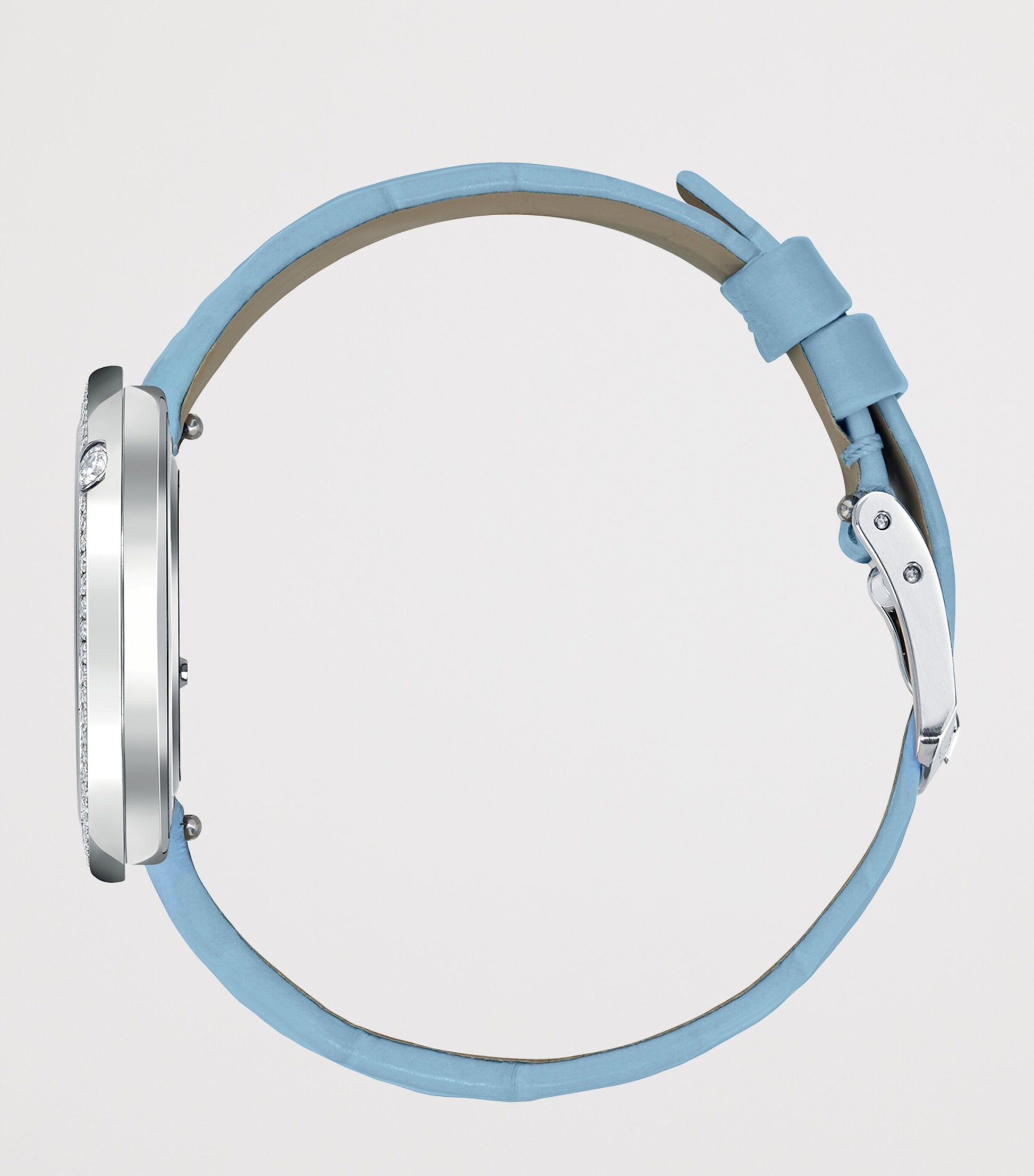 Piaget Steel, Diamond and Alligator Strap Possession Watch 34mm