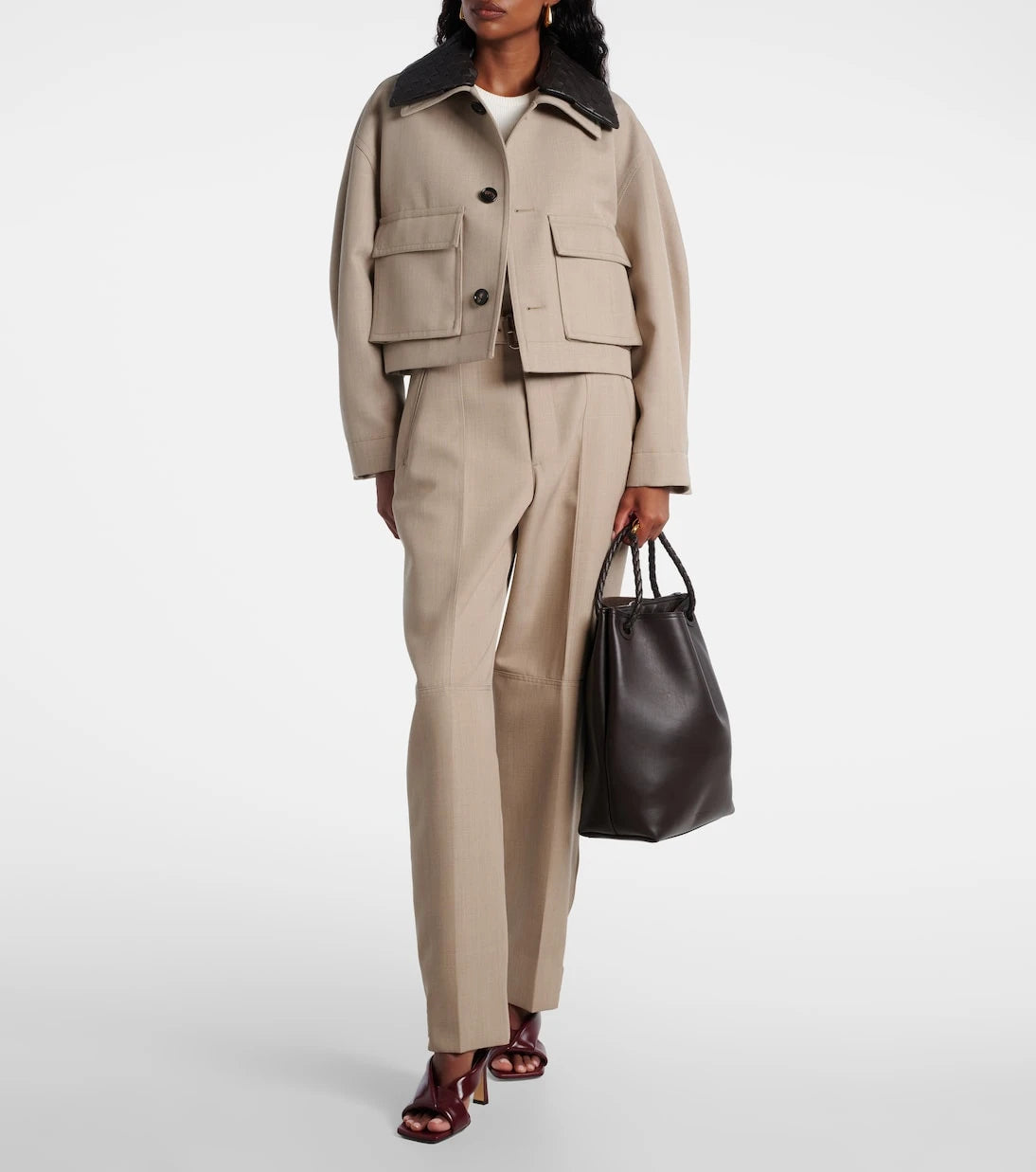 Bottega Veneta - حقيبة أنديامو دلو صغيرة من الجلد