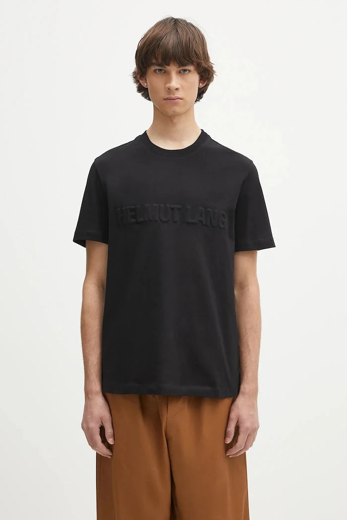 Helmut Lang EMBOSSED.TEE.ROUNDED Pamuk Tişört