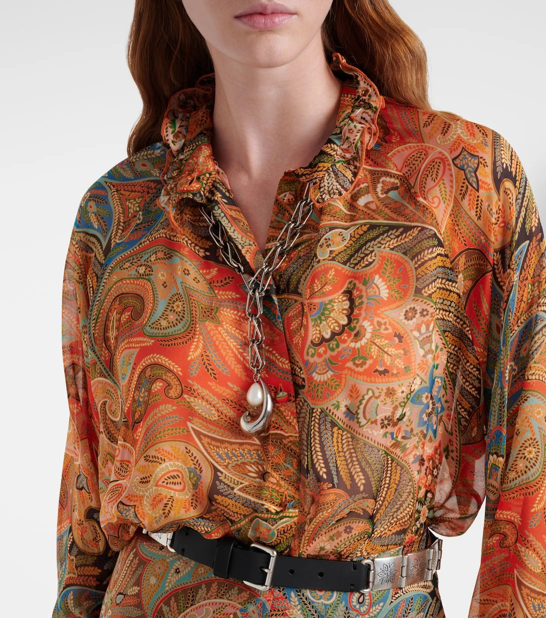 Etro - Embellished chain necklace