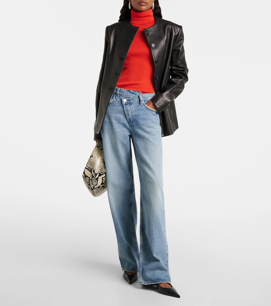 Agolde - Arc Criss Cross wide-leg jeans
