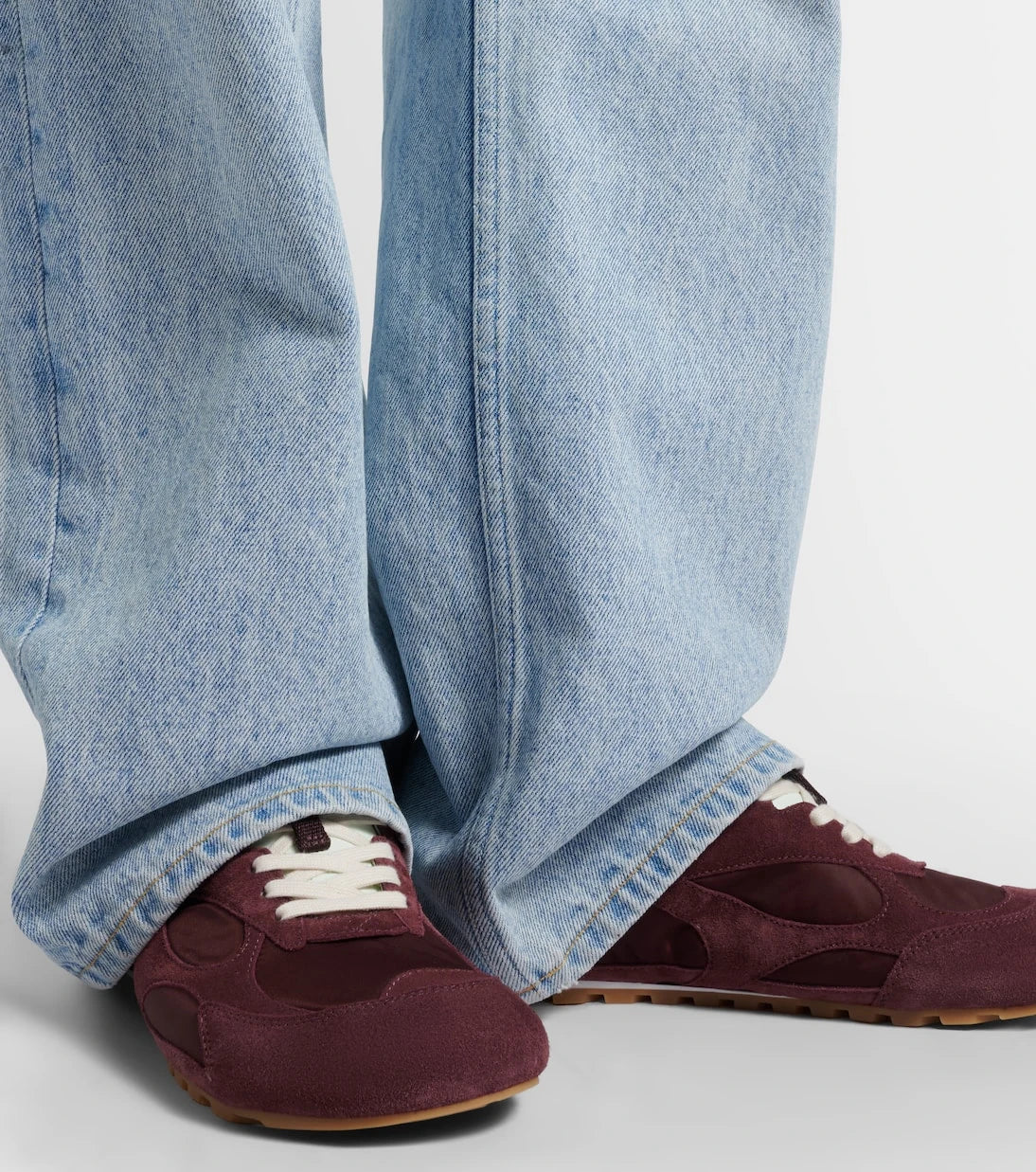 Bottega Veneta - Orbit Flash suede-trimmed sneakers