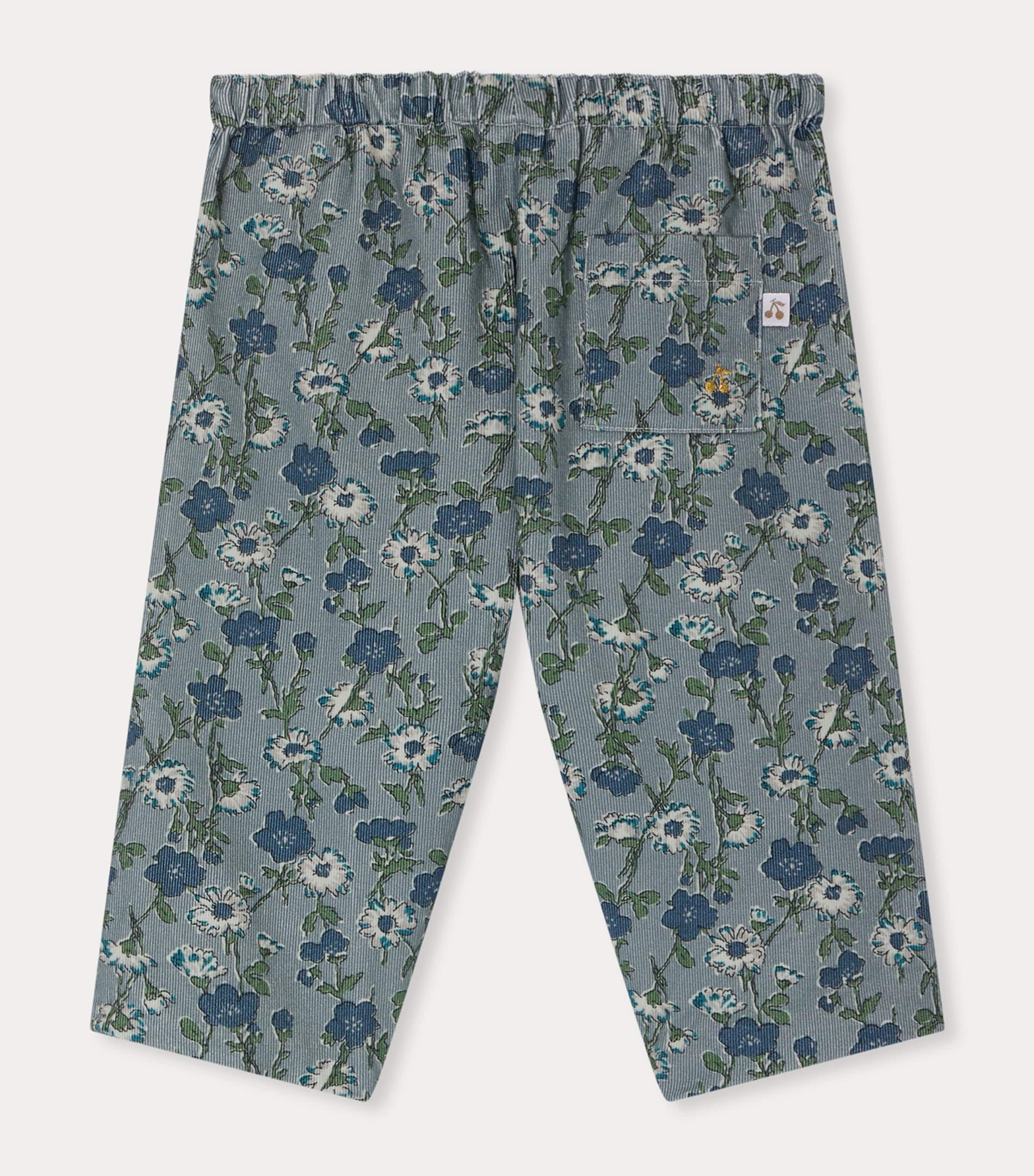 Bonpoint Pinwale Floral Leggings (6-18 Months)