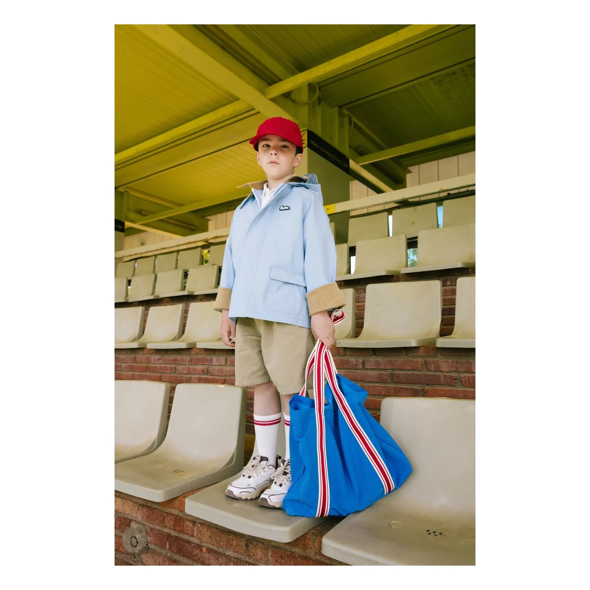 Flotte - Archivito Recycled Fiber Waterproof Jacket | Light blue