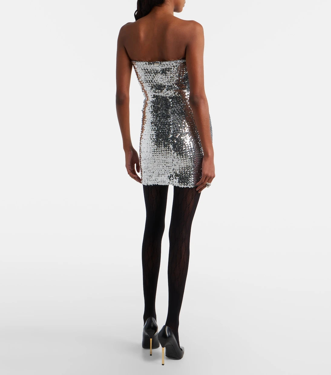 Gucci - Sequined strapless minidress
