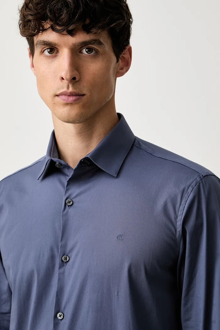 Calvin Klein erkek pamuklu elastanlı gömlek
