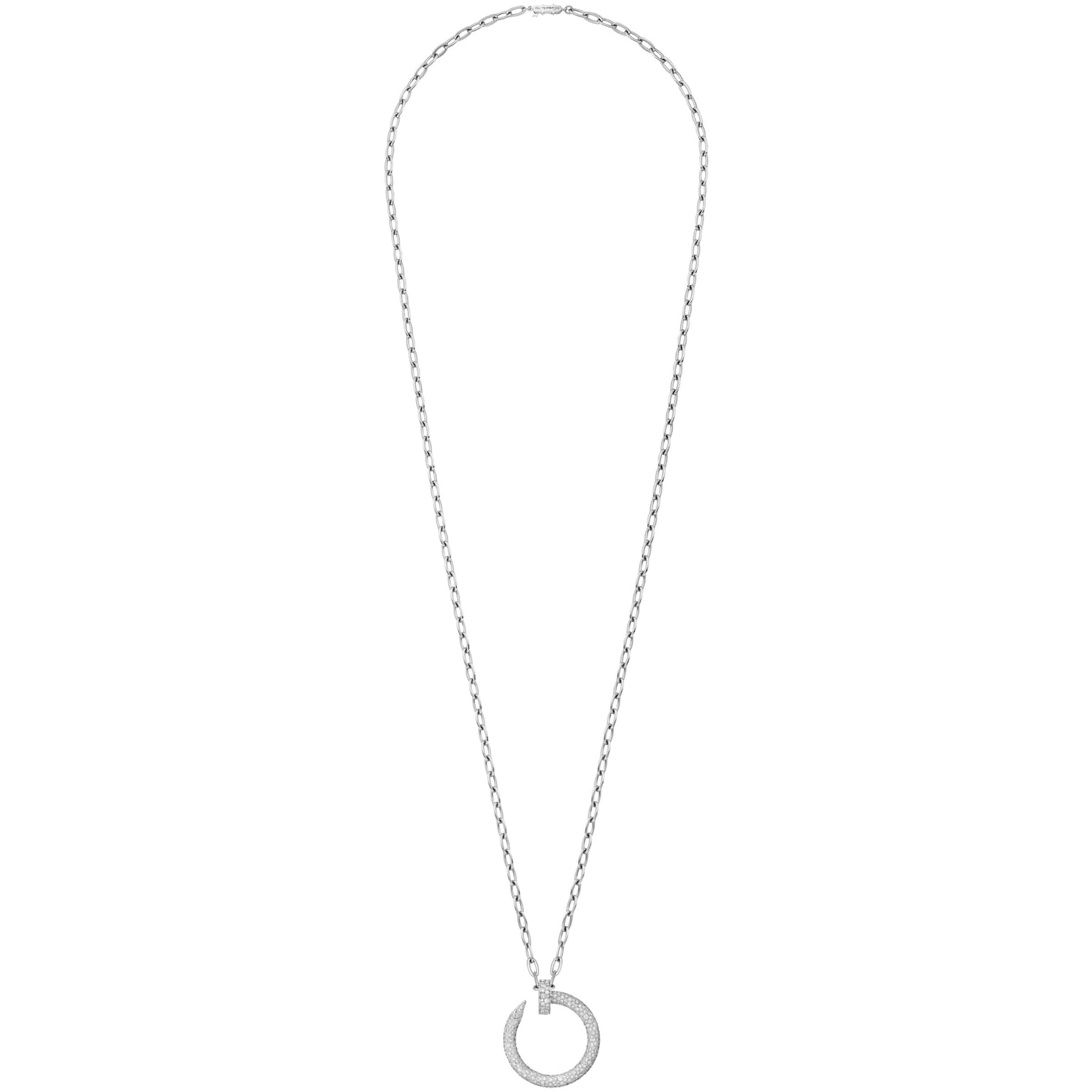 White Gold and Diamond Juste un Clou Necklace