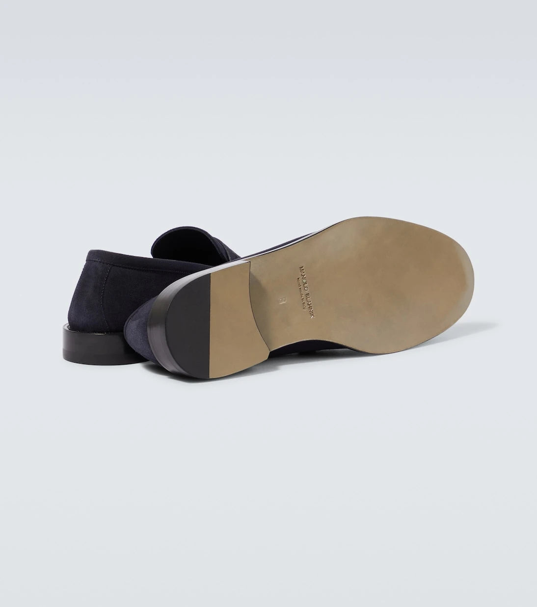Manolo Blahnik - Perry suede penny loafers