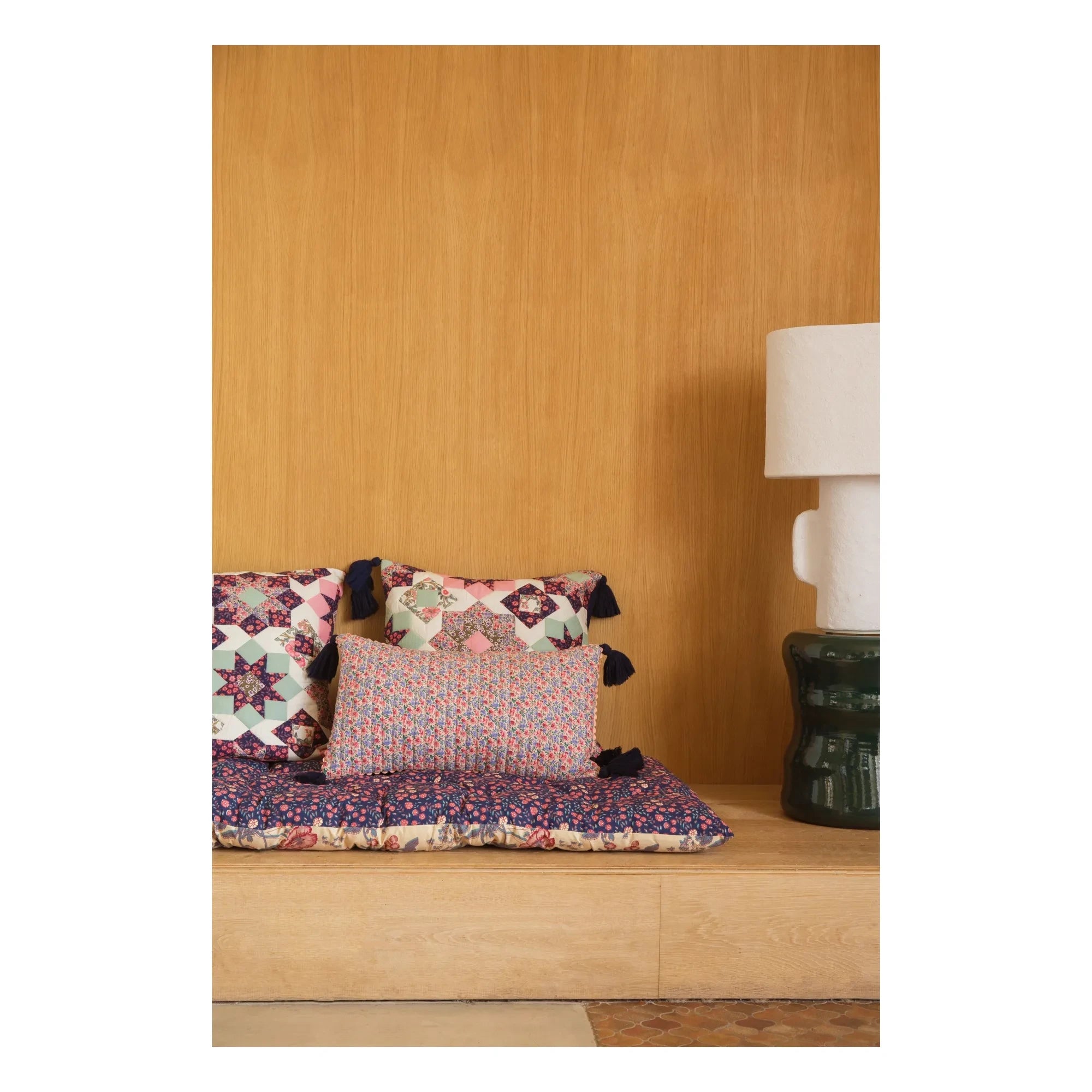 Louise Misha - Many floor mattress in organic cotton | Blue