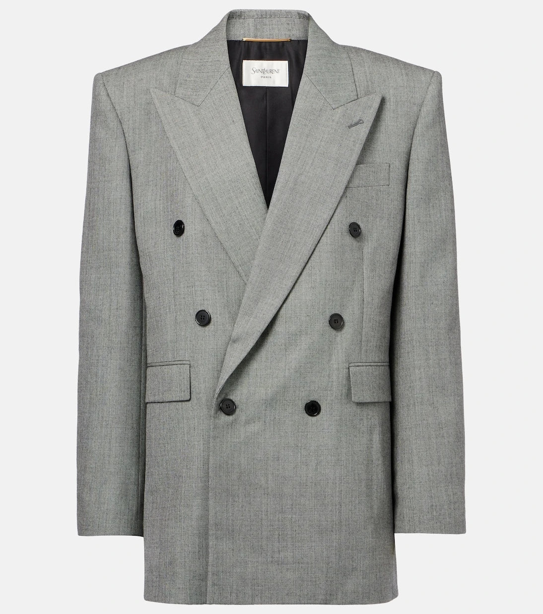 Saint Laurent - Double-breasted wool twill blazer