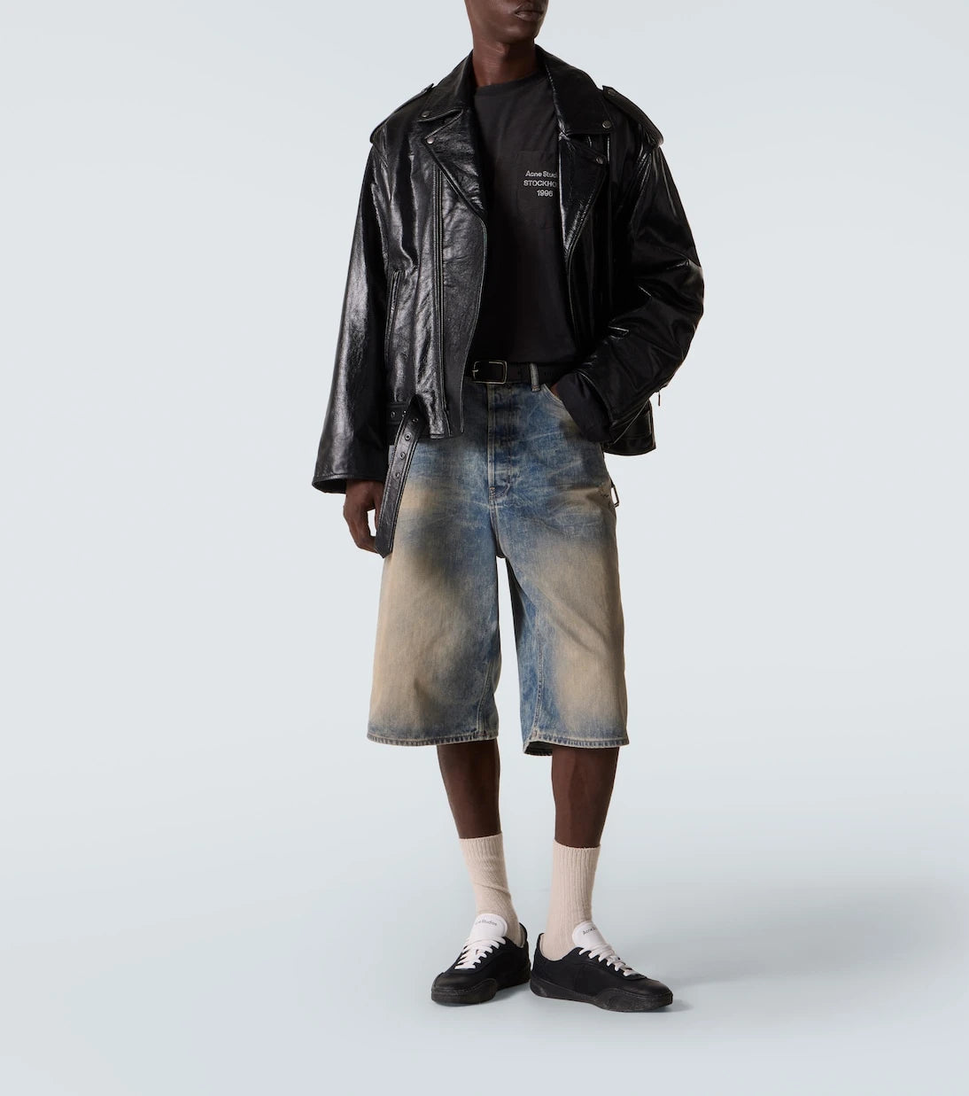 Acne Studios - Distressed cotton-blend T-shirt
