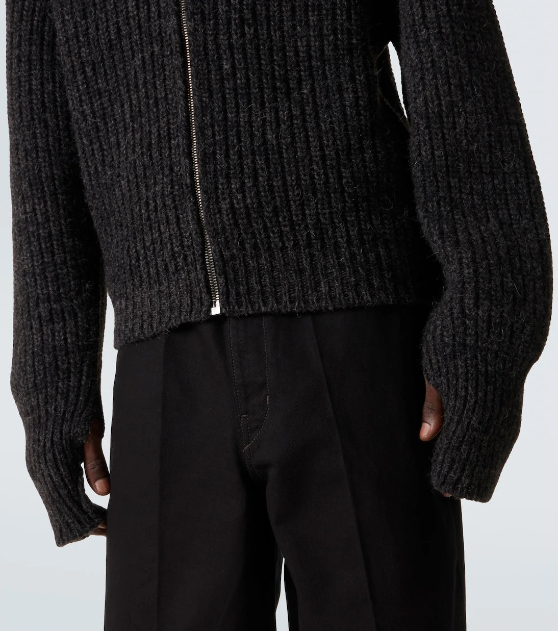 Lemaire - Alpaca and yak wool zip-up cardigan