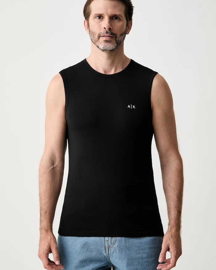 Armani Exchange pamuk ve elastan erkek atlet 2'li