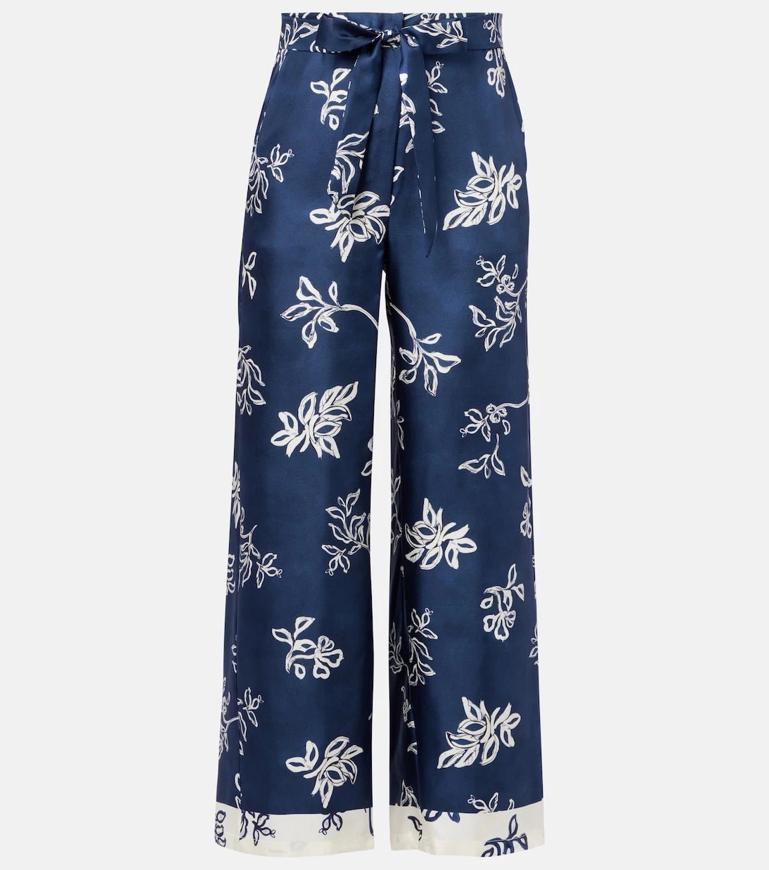 'S Max Mara - Cinzia high-rise silk wide-leg pants