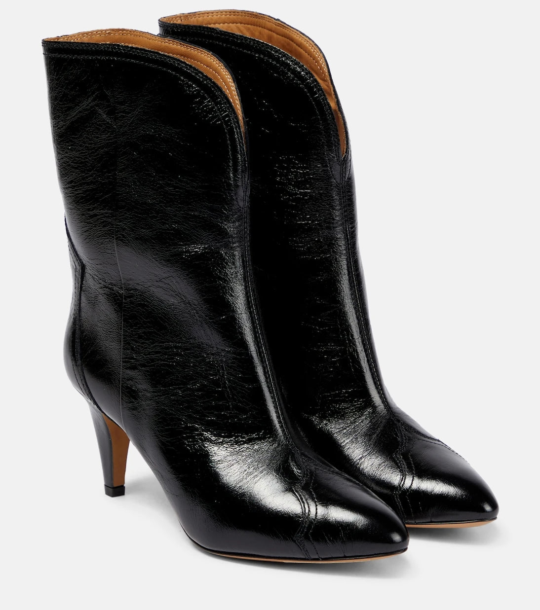 Isabel Marant - Dytho crinkled leather ankle boots
