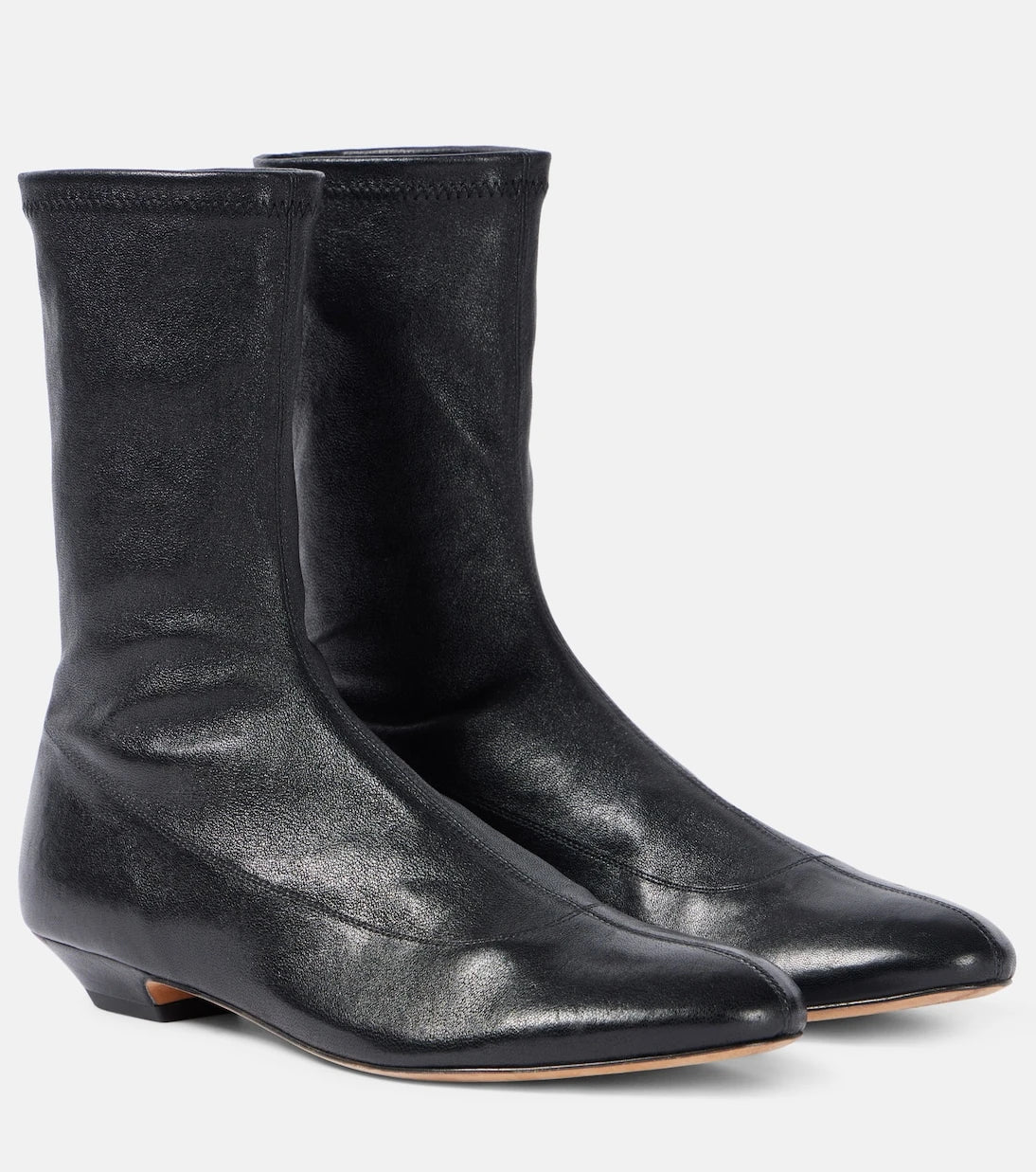 Khaite - Apollo leather ankle boots