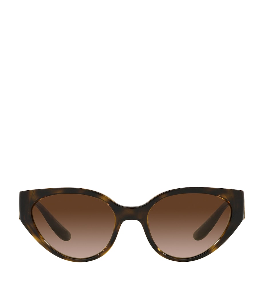 Brown DG Crossed Sunglasses