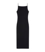 Givenchy Black Square-Neck Midi Dress