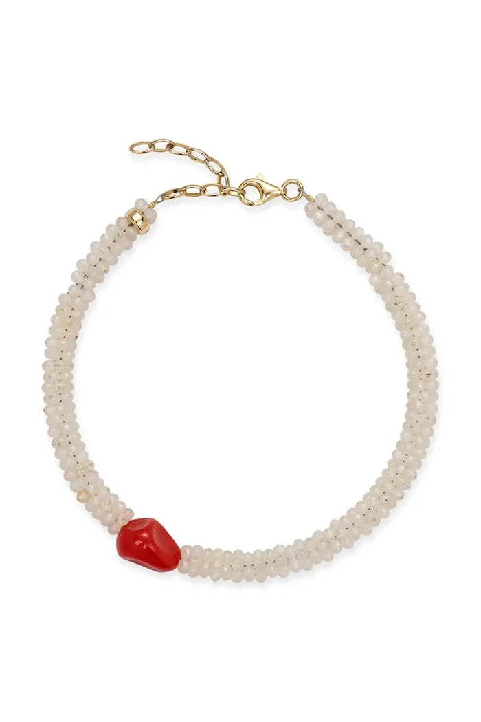 Cream Anklet