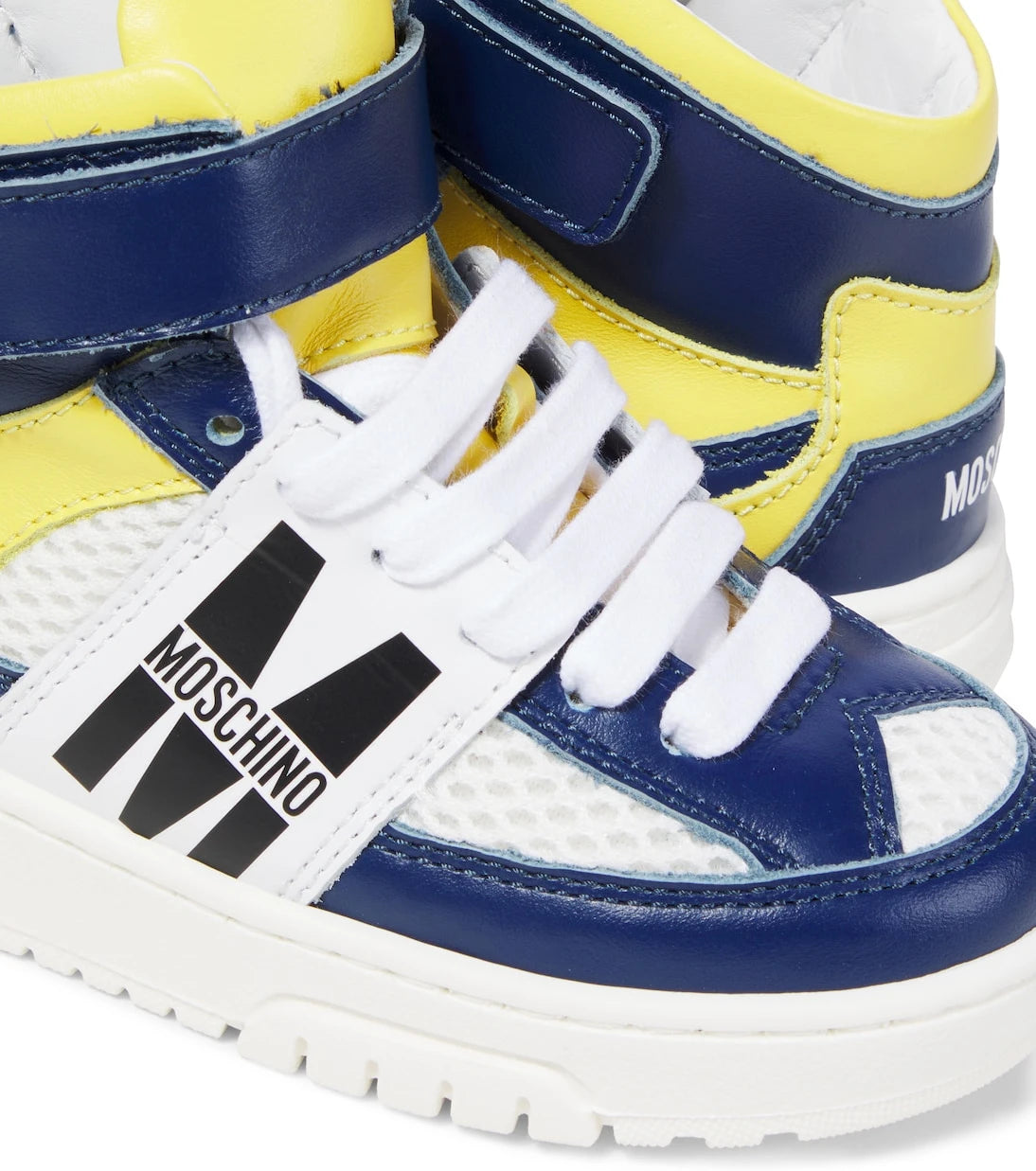 Moschino Kids - أحذية رياضية جلدية