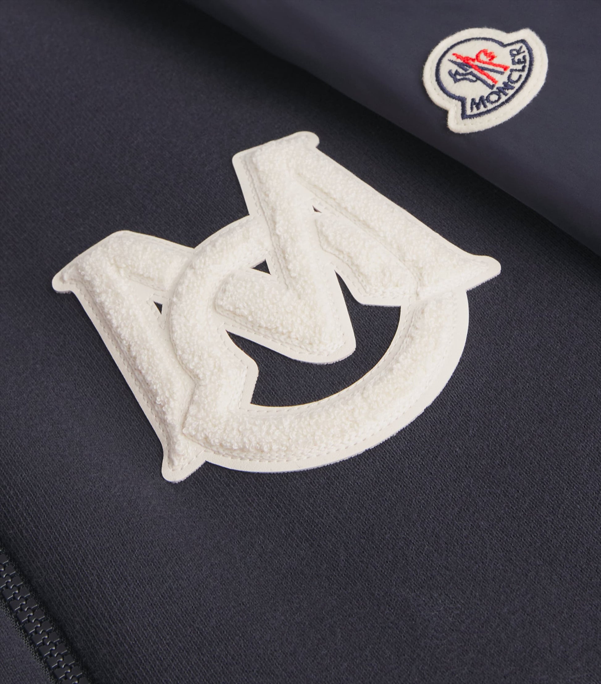 Moncler Blue Down Reversible Vennes Bomber Jacket