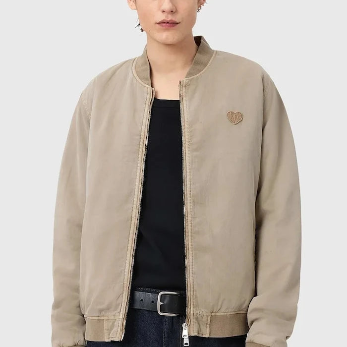 AllSaints яке бомбър мъжко от памук FORRES