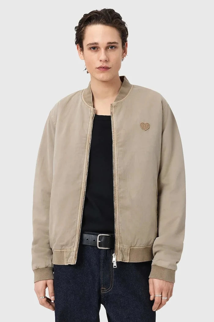 AllSaints яке бомбър мъжко от памук FORRES