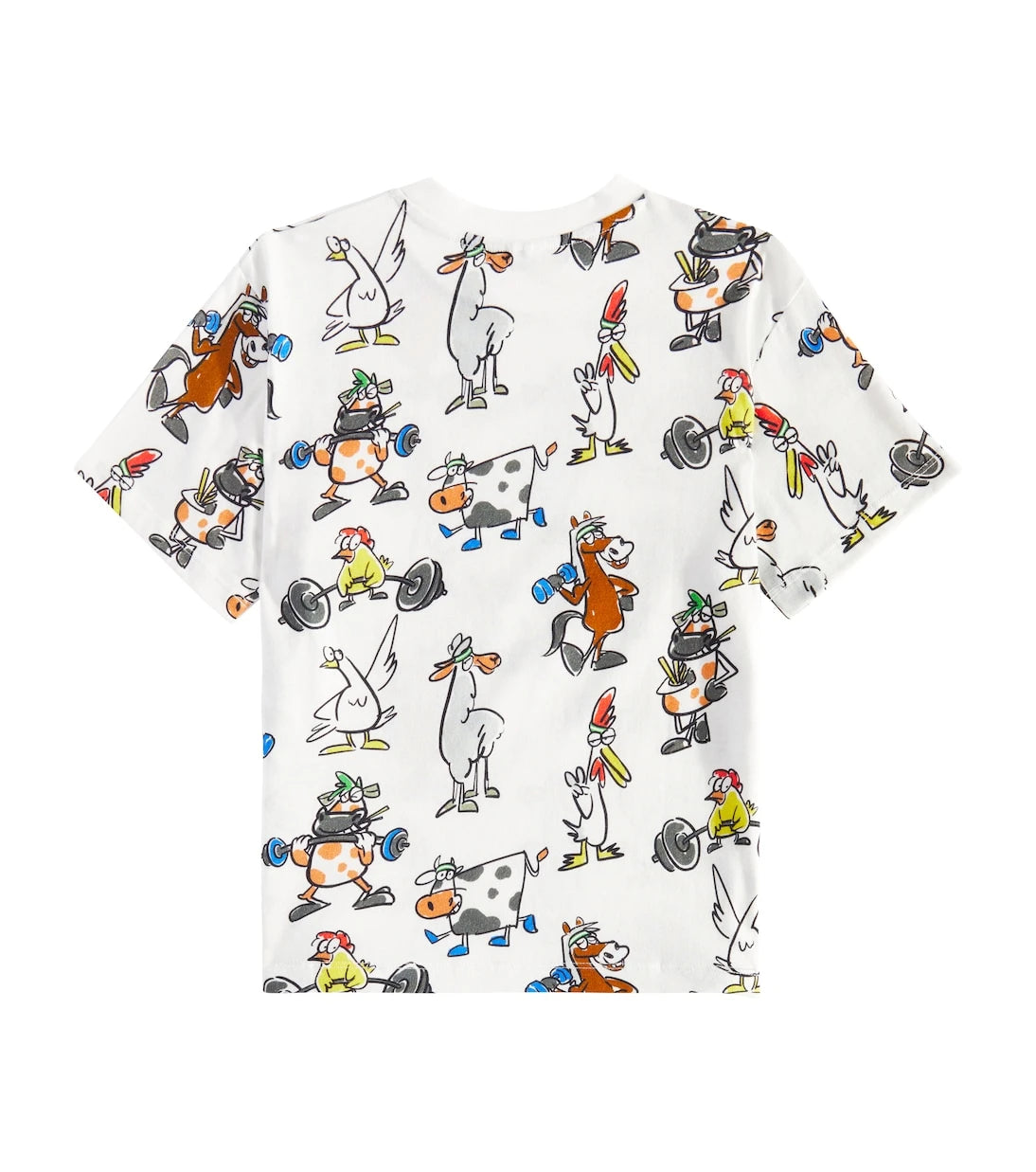 Stella McCartney Kids - تي شيرت جيرسيه قطني بنقوش دودل