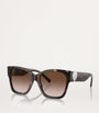 Tiffany & Co. Brown Acetate Square Oversized Sunglasses