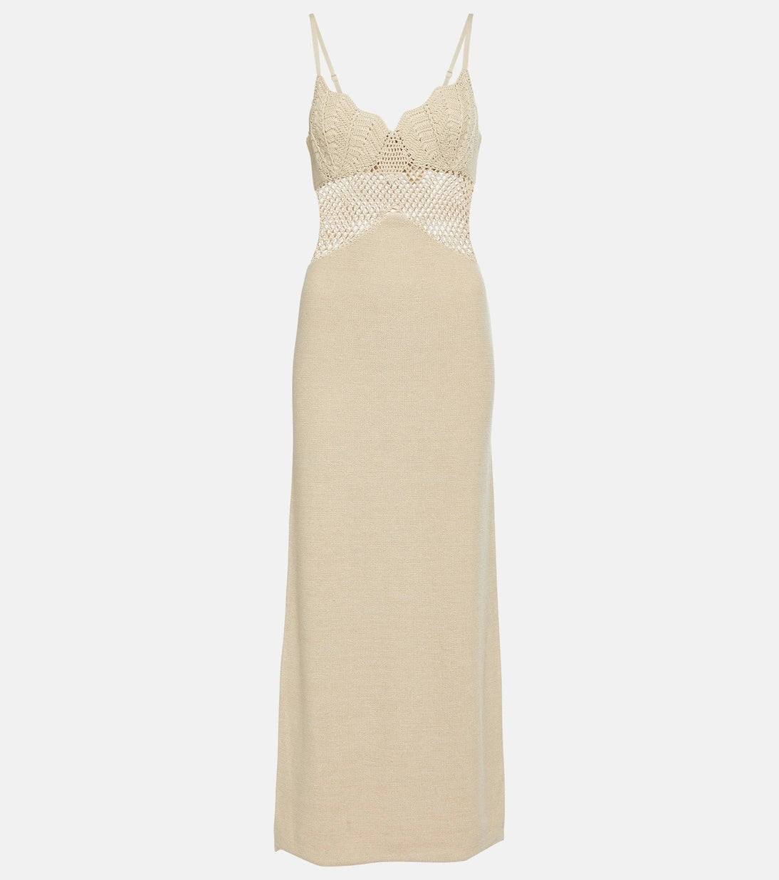 Staud - Knitted cotton-blend maxi dress