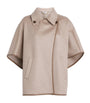 Max Mara Beige Cashmere Collar Cape