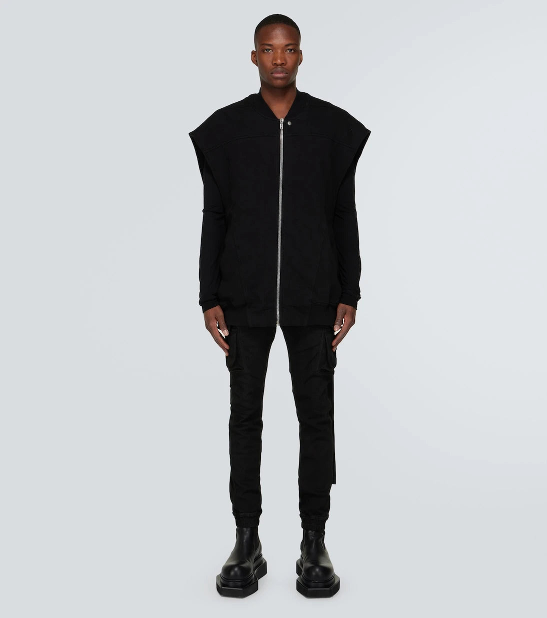 Rick Owens - Oversized cotton jersey vest