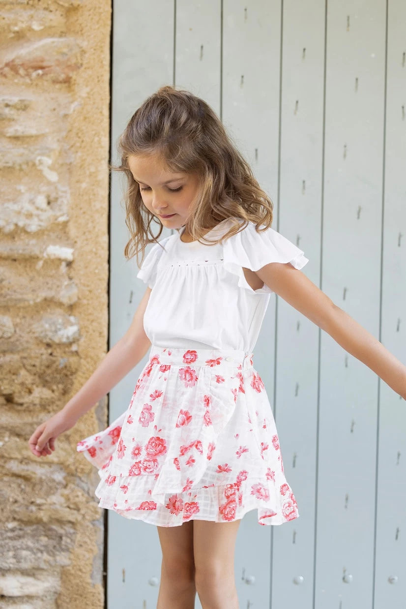 Tartine et Chocolat - Floral cotton skirt