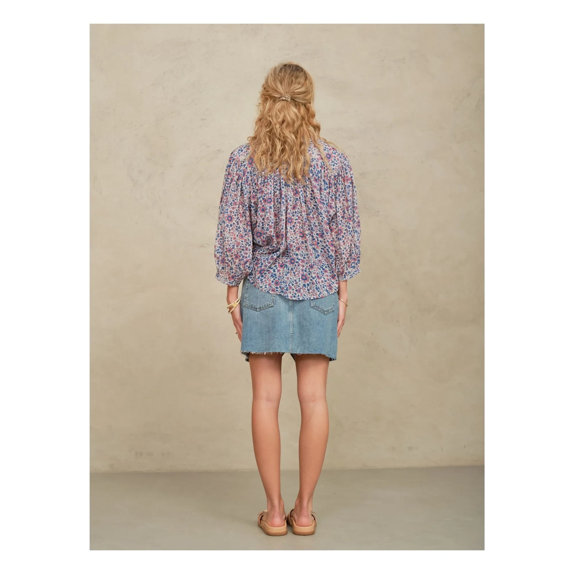 M.A.B.E. - Della Coton blouse | Pink