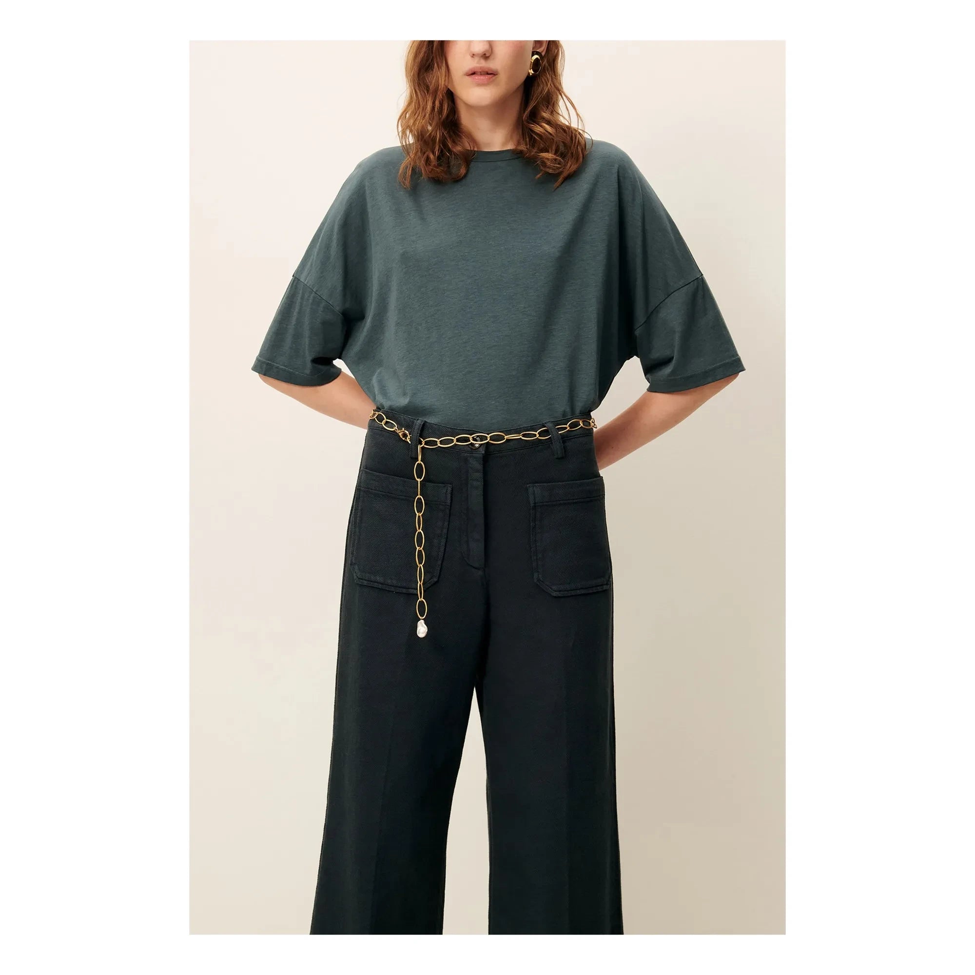 Sessùn - Dorel T-shirt | Grey blue