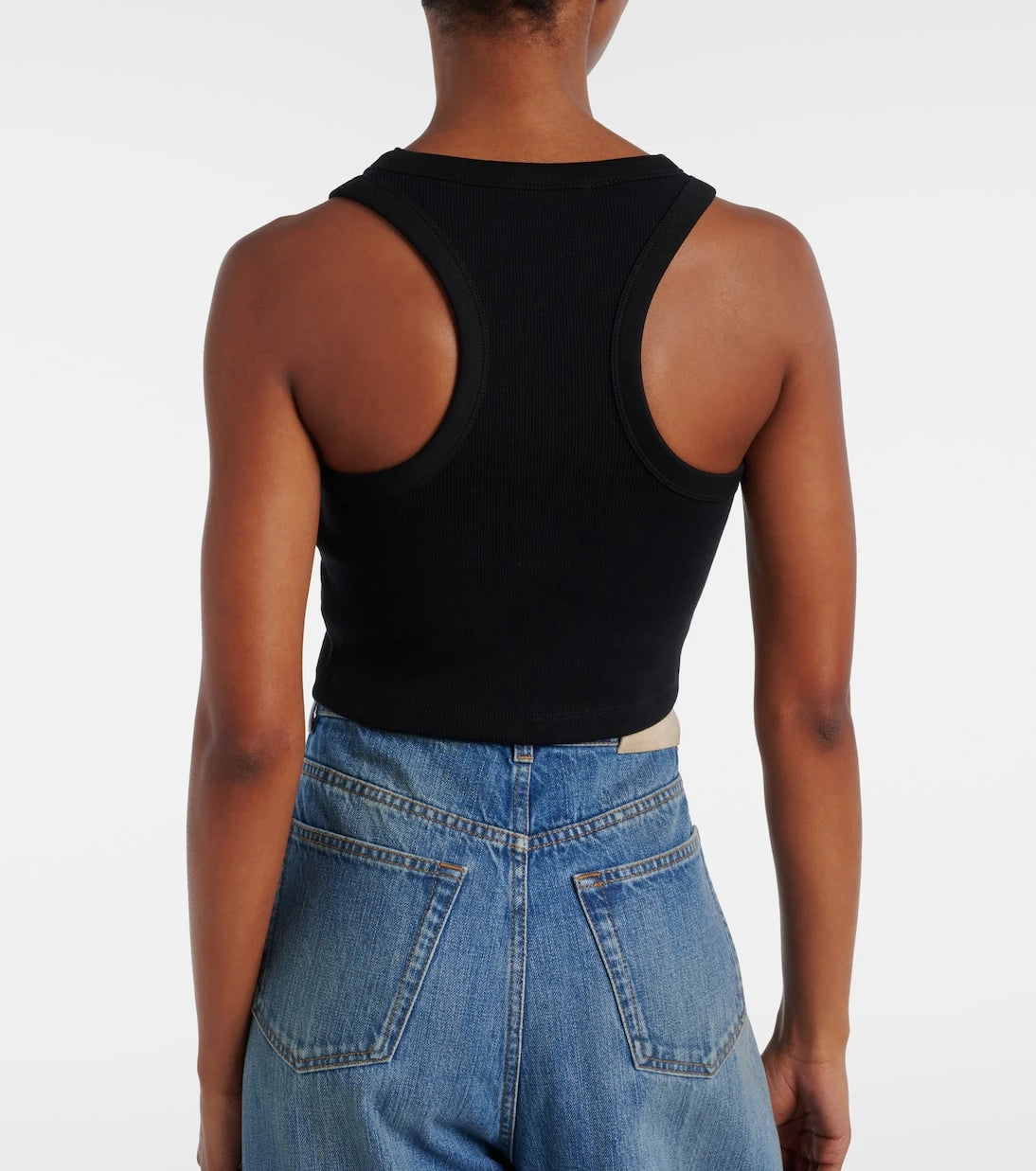 Givenchy - Cropped logo cotton tank top