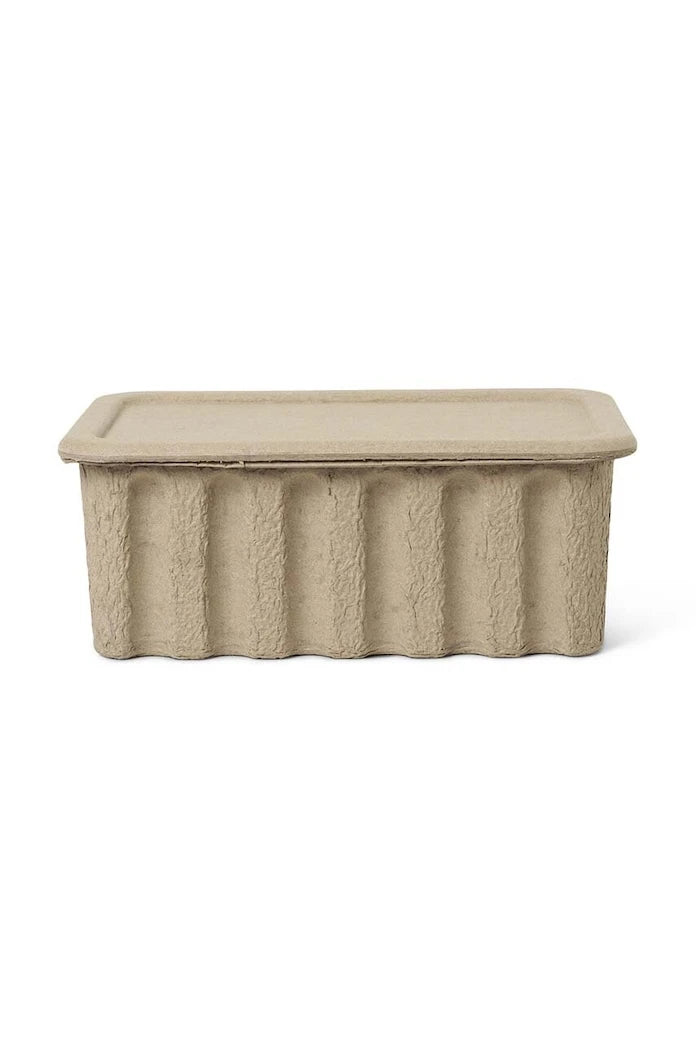 ferm LIVING Paper Pulp Box L Saklama Kutusu (2 Adet)