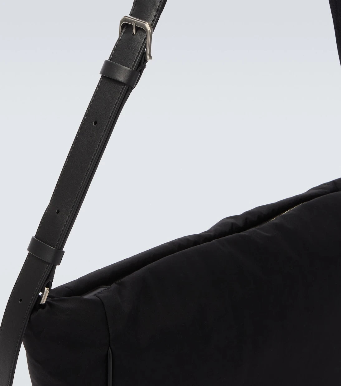 The Row - Lloyd leather-trimmed shoulder bag