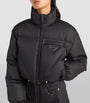 Prada Black Crop Re-Nylon Puffer Jacket