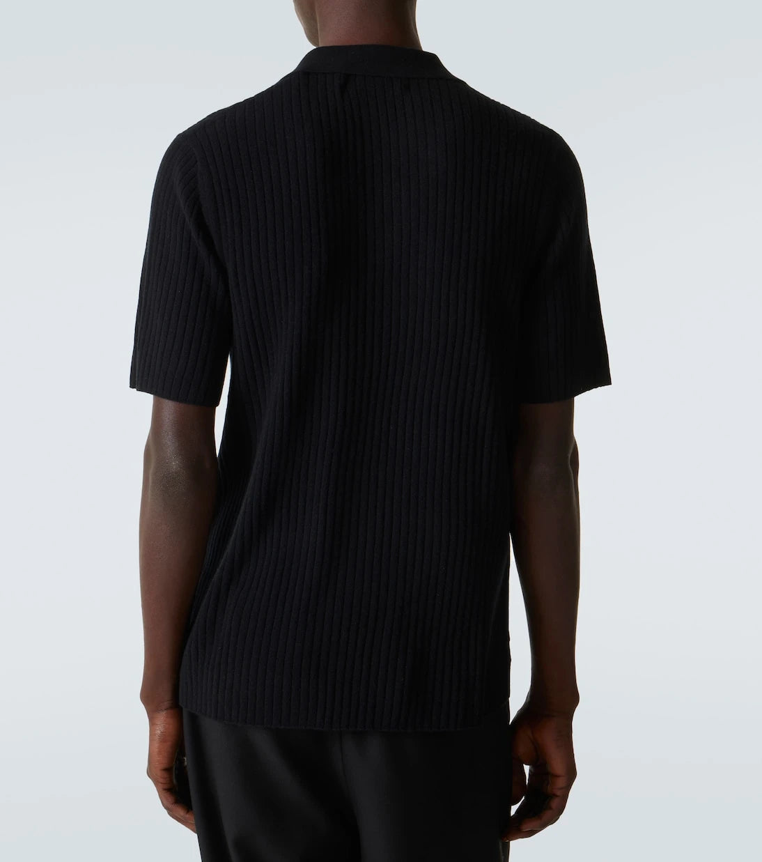 Arch4 - Ribbed-knit cashmere polo shirt