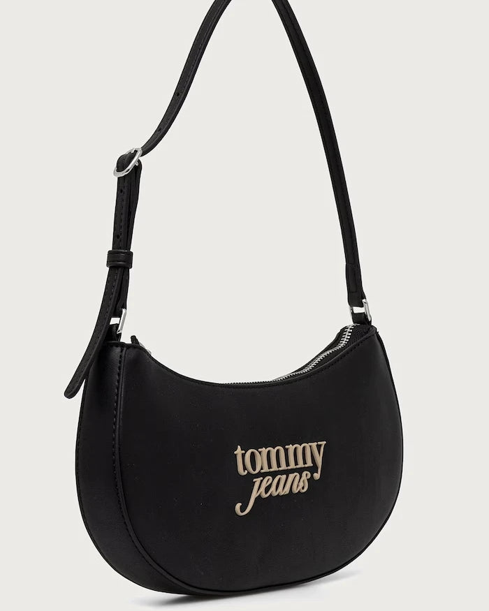 Tommy Jeans kadın suni deri kruvasan çanta