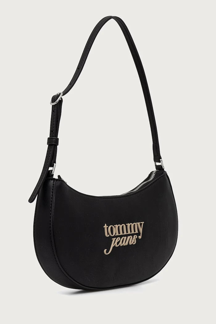 Tommy Jeans kadın suni deri kruvasan çanta